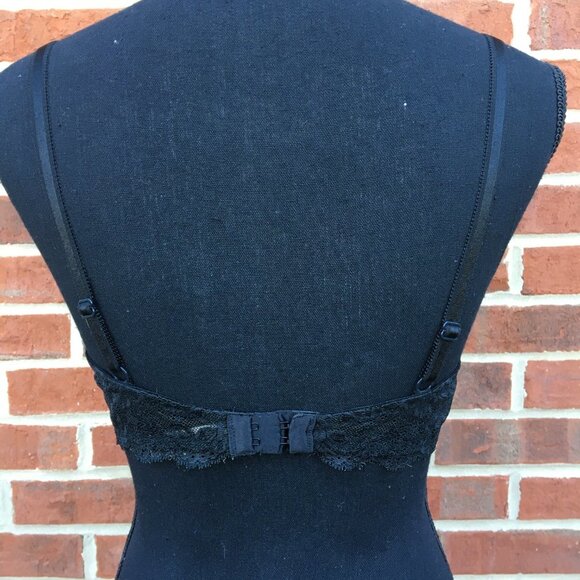 Victoria's Secret Dream Angels Demi Bra Black & Pink Size 36C - Picture 3 of 11